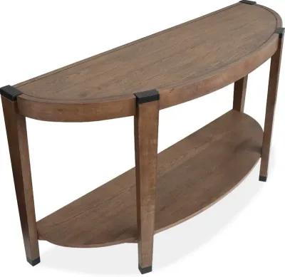 Kaysen Brown and Black Sofa Table