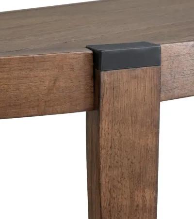 Kaysen Brown and Black Sofa Table