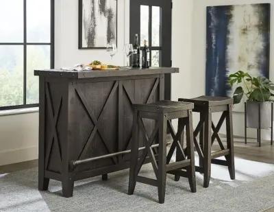 Yosemite Black Bar Stool