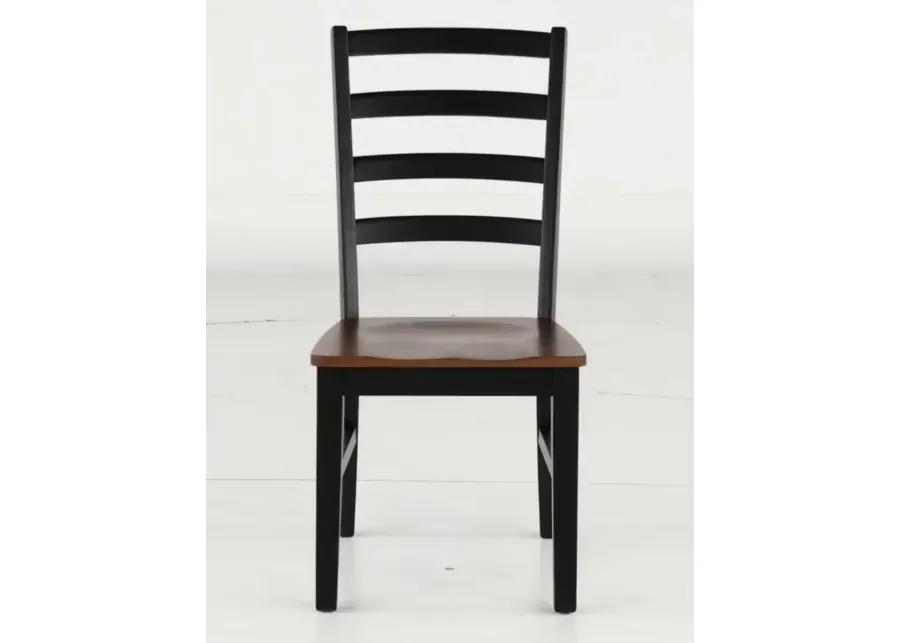 Tomley Black and Brown Dining Chair