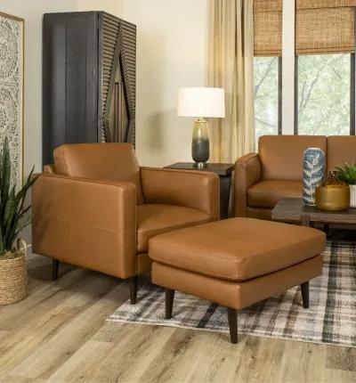 Destrezza Brown Leather Chair