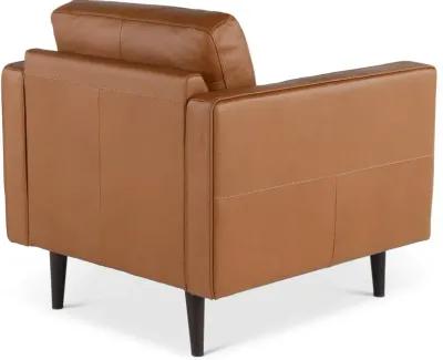 Destrezza Brown Leather Chair