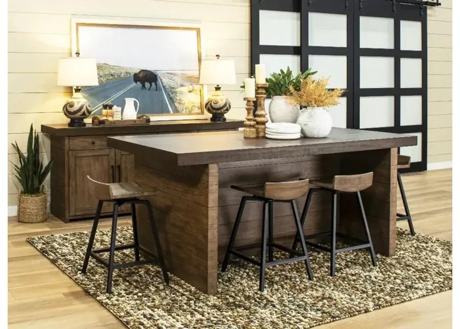 Boise Two-Tone Brown Counter Height Dining Table