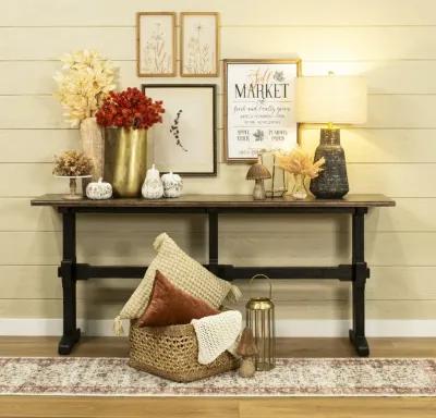 Americana Trestle Two-Tone Sofa Table