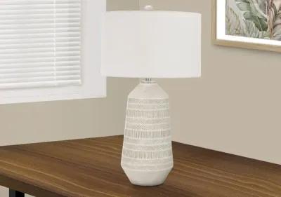 33 Inch Ivory and Cream Table Lamp