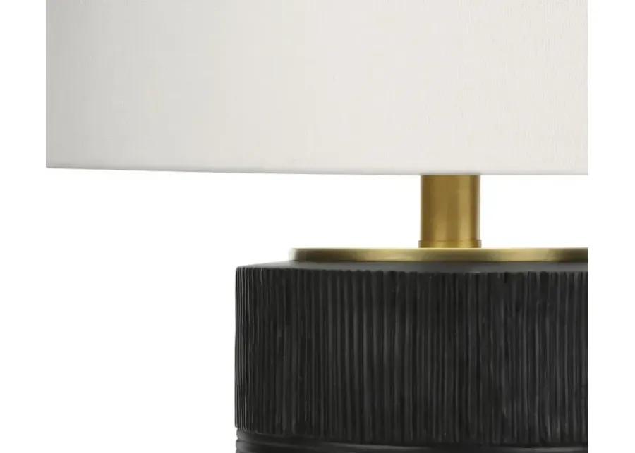 24 Inch Black Resin Modern Table Lamp