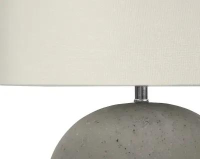 20 Inch Gray Concrete Table Lamp