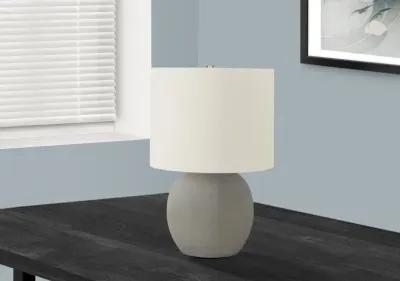 20 Inch Gray Concrete Table Lamp