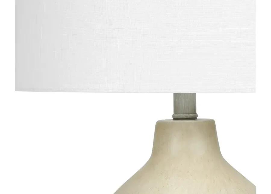 24 Inch Beige Concrete Table Lamp