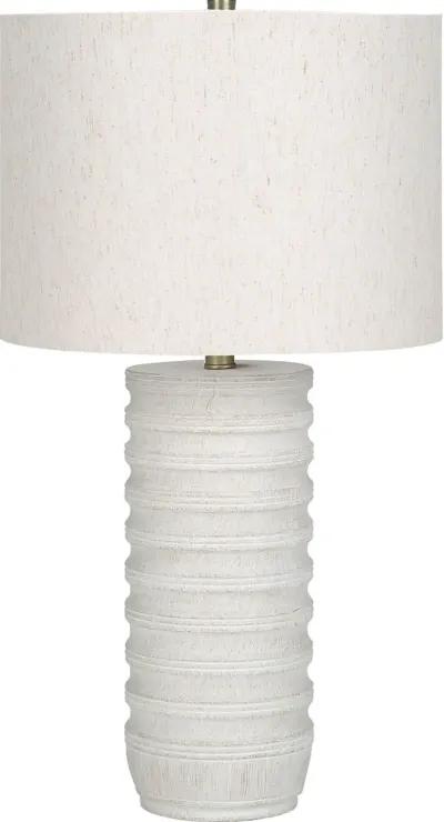 28 Inch Cream Resin Transitional Table Lamp