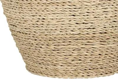 25 Inch Rattan Beige Table Lamp