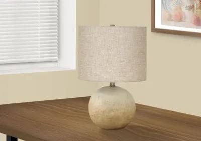 20 Inch Beige Concrete Table Lamp