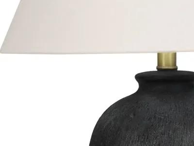 24 Inch Black Ceramic Table Lamp