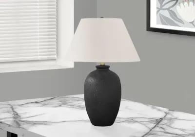 24 Inch Black Ceramic Table Lamp