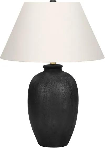 24 Inch Black Ceramic Table Lamp