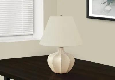 21 Inch Cream Resin Table Lamp