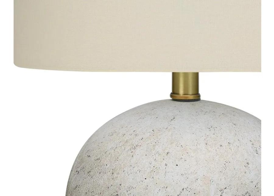 20 Inch Gray Concrete Table Lamp