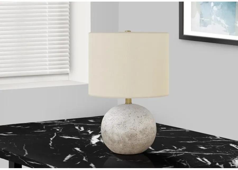 20 Inch Gray Concrete Table Lamp