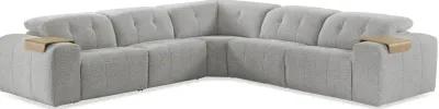 Azalea Shadow Gray 5-Piece Power Reclining Sectional