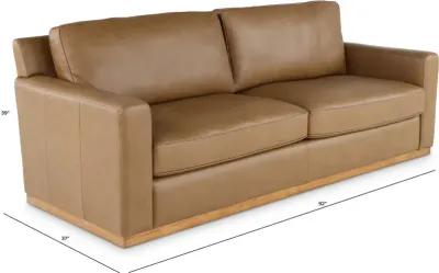 Mason Brown Leather Sofa