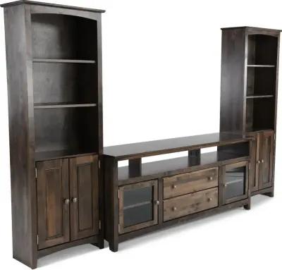 Universal Dark Brown Bookcase Pier