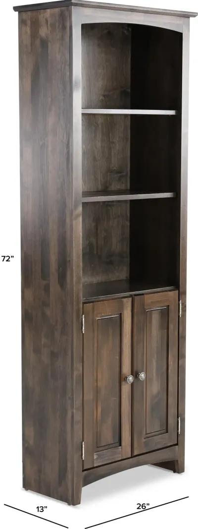 Universal Dark Brown Bookcase Pier