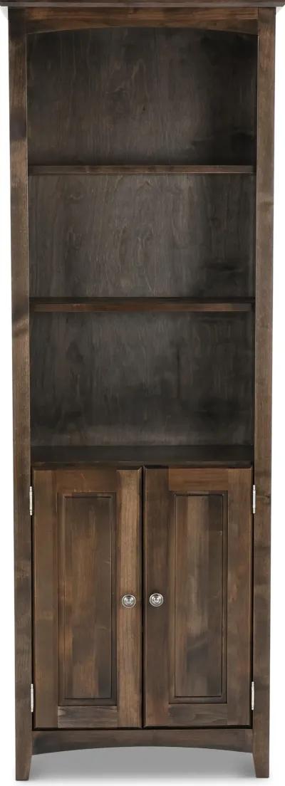 Universal Dark Brown Bookcase Pier