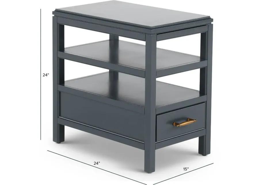 Alexander Midnight Blue Chairside Table