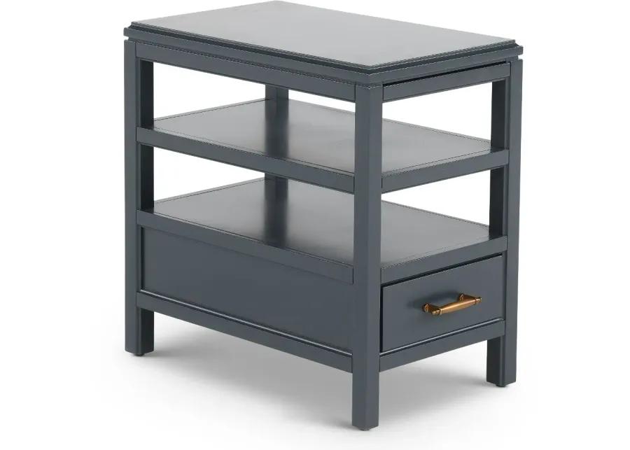 Alexander Midnight Blue Chairside Table