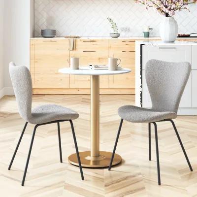 Alto White and Gold Bistro Table