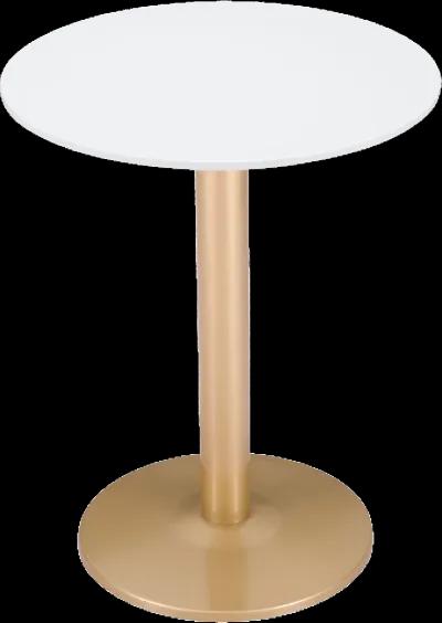 Alto White and Gold Bistro Table