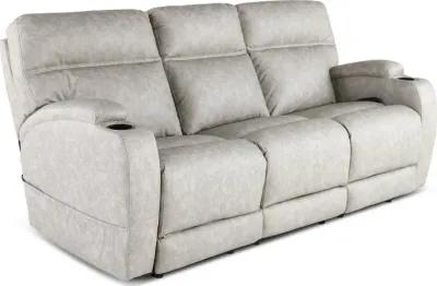 Jaguar Pebble Power Reclining Sofa with Headrest and Lumbar