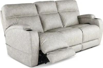 Jaguar Pebble Power Reclining Sofa with Headrest and Lumbar