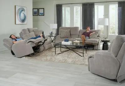 Renaldo Stone Gray Zero Gravity Power Reclining Loveseat