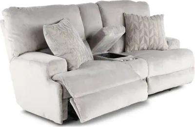 Renaldo Stone Gray Zero Gravity Power Reclining Loveseat