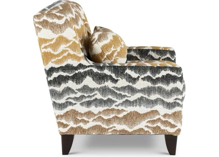 Cody Beige and Gray Accent Chair