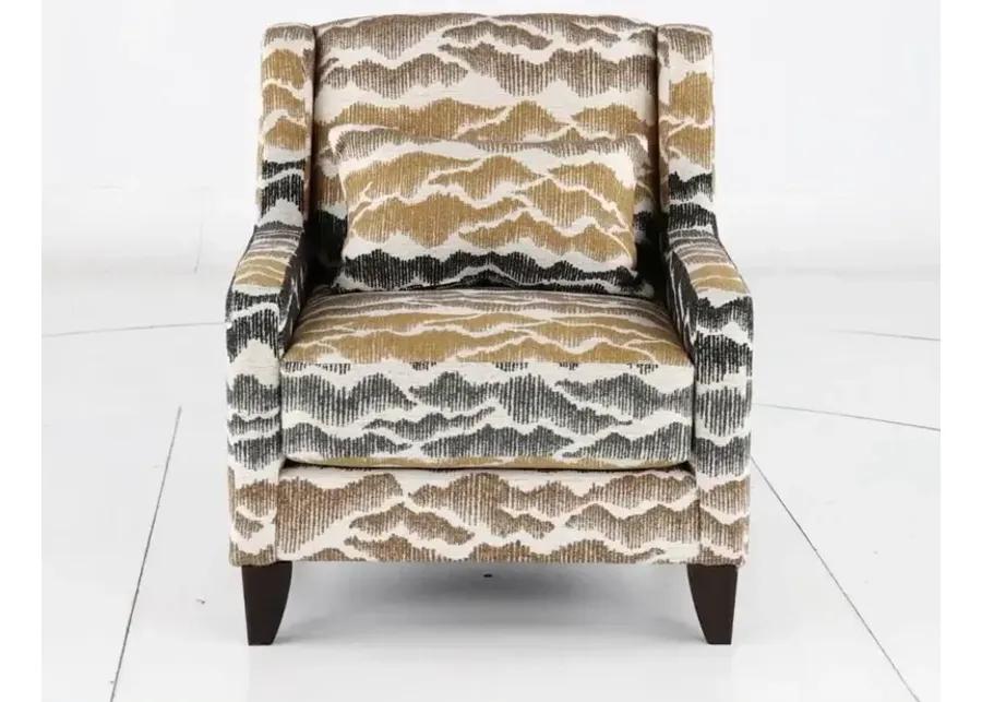 Cody Beige and Gray Accent Chair