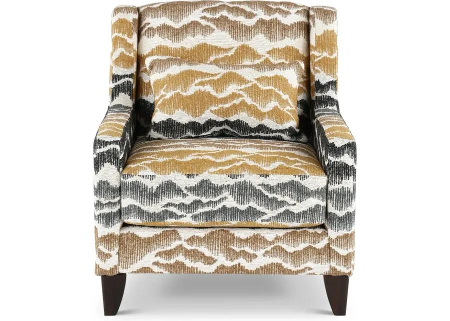 Cody Beige and Gray Accent Chair