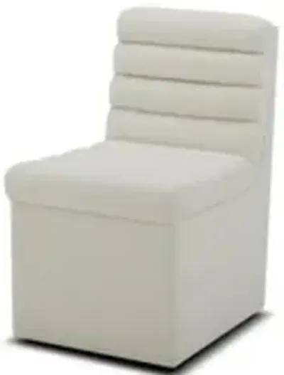 Banquet Frost White Upholstered Dining Chair