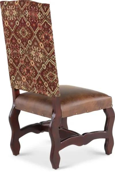 Del Rio Barrico Red and Brown Dining Chair