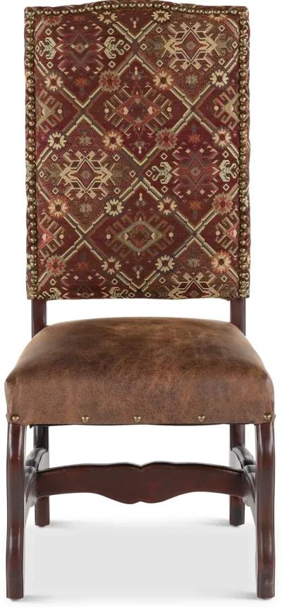 Del Rio Barrico Red and Brown Dining Chair