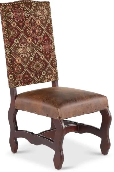 Del Rio Barrico Red and Brown Dining Chair