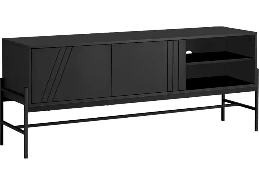 Monarch Black Laminate TV Stand