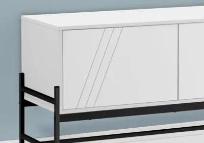 Florence White Modern Two Door TV Stand