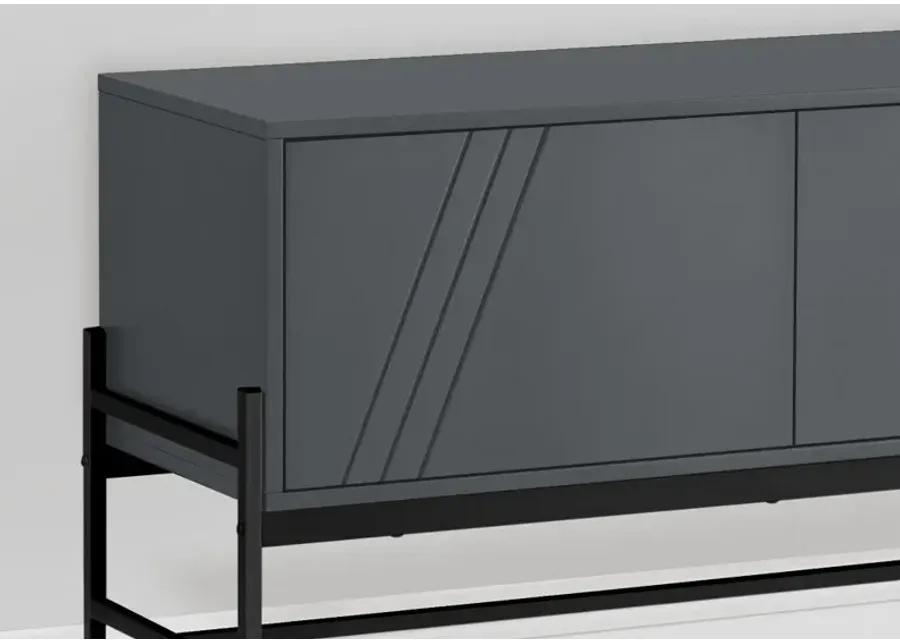 Florence Gray Modern Two Door TV Stand