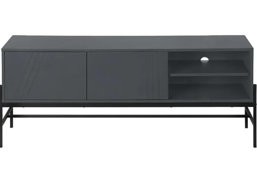 Florence Gray Modern Two Door TV Stand