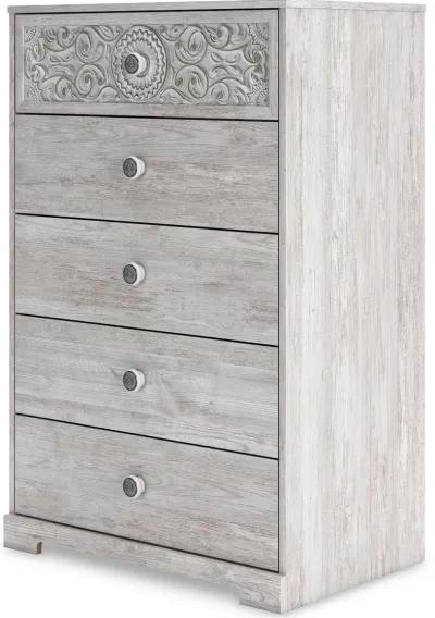 Enola Whitewash Chest of Drawers