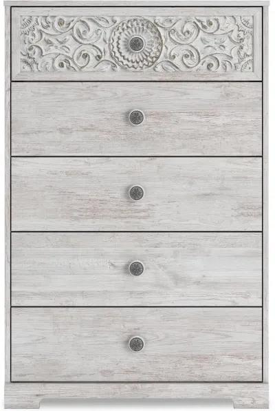 Enola Whitewash Chest of Drawers