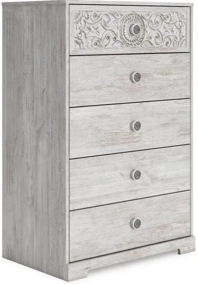 Enola Whitewash Chest of Drawers