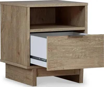 Kara Natural One Drawer Nightstand